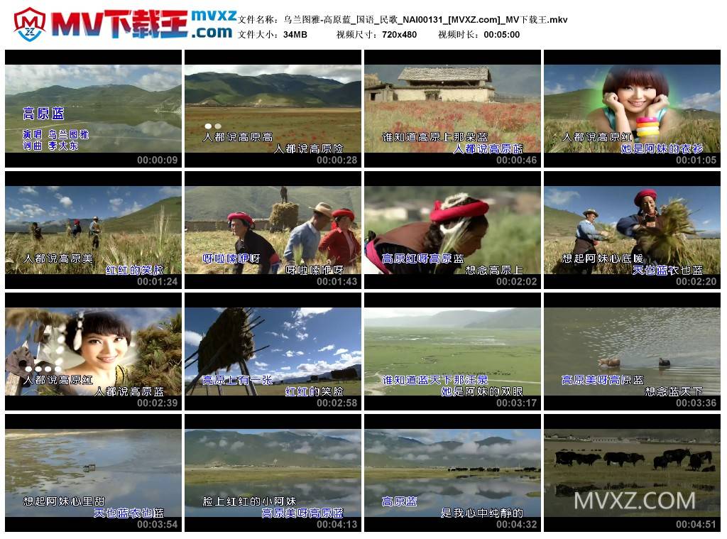 乌兰图雅-高原蓝_国语_民歌_NAI00131